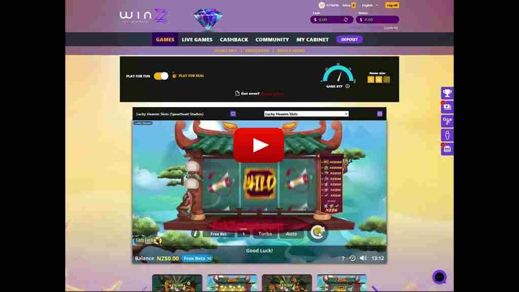 Winzz Casino No Deposit Bonus 50 Free Spins