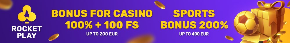 RocketPlay Casino Welcome Bonus 100 Free Spins + 100 percent