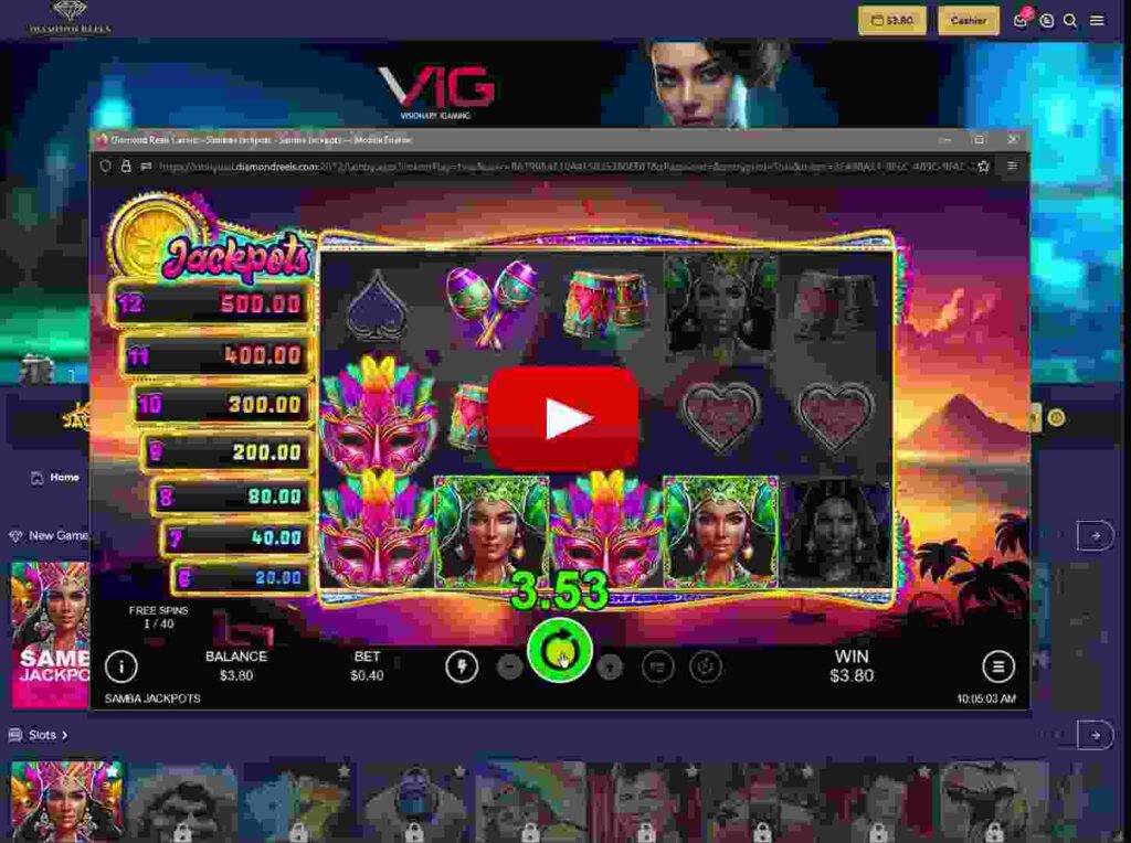 Diamond Casino No Deposit Casino video