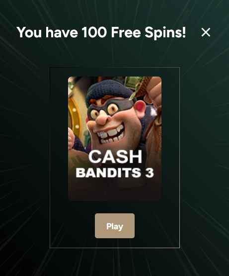 Cash Bandits 3 Slot 100 Free Spins