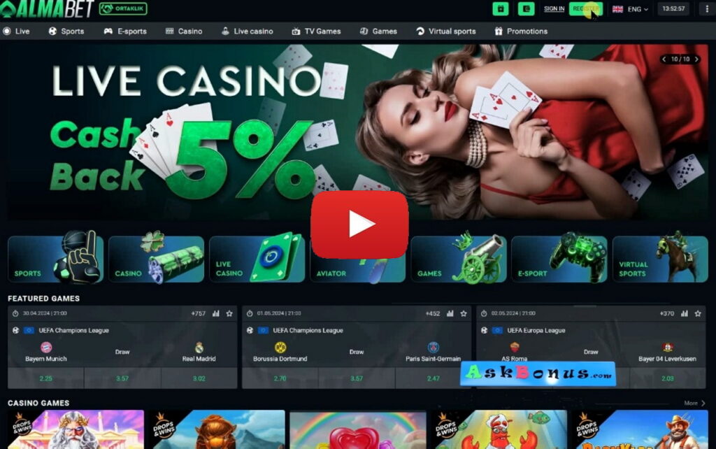 Almabet Casino No Deposit Bonus 75 Free Spins