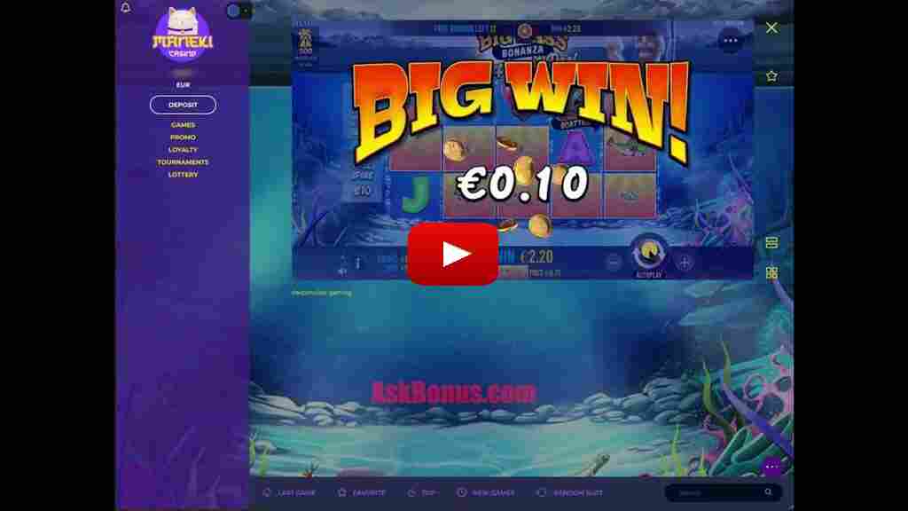 Maneki Casino No Deposit Bonus video