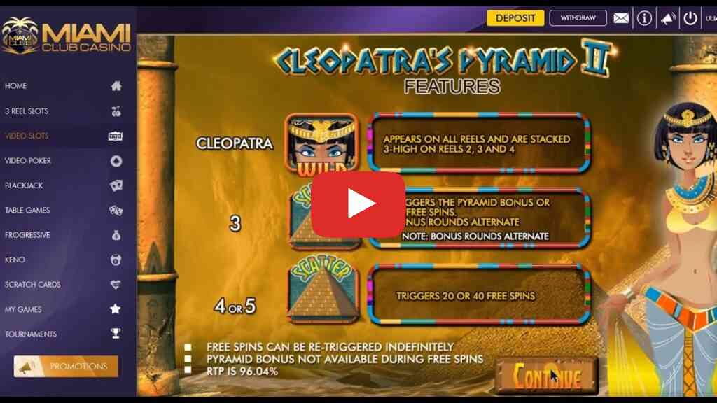 MiamiClub Casino No Deposit Bonus 40 Free Spins