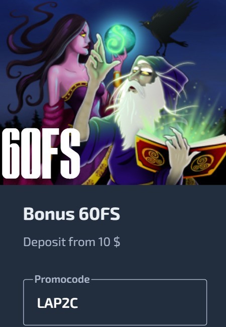 F1 Casino 60 Free Spins Welcome Bonus