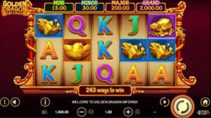 Slots Ventura Casino login and get additional Free Spins on the "Golden Dragon Inferno" Slot