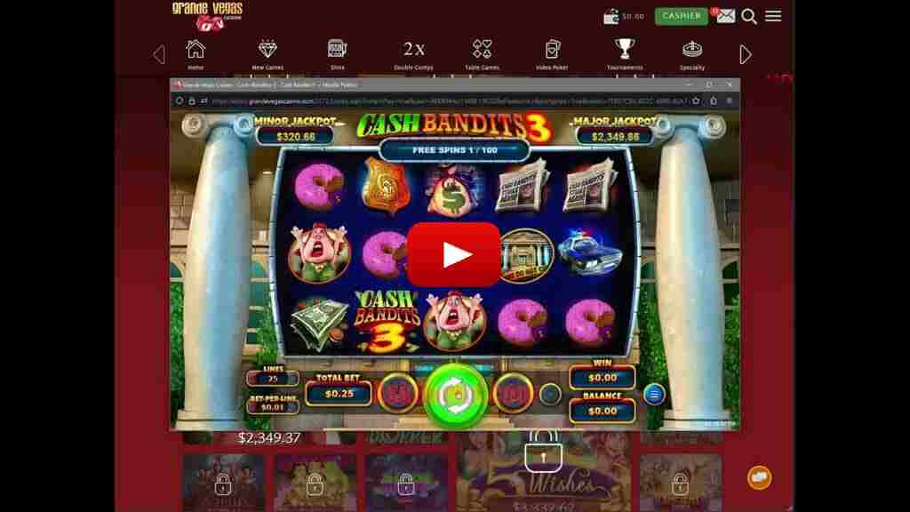 GrandeVegas Casino No Deposit Bonus 100 Free Spins