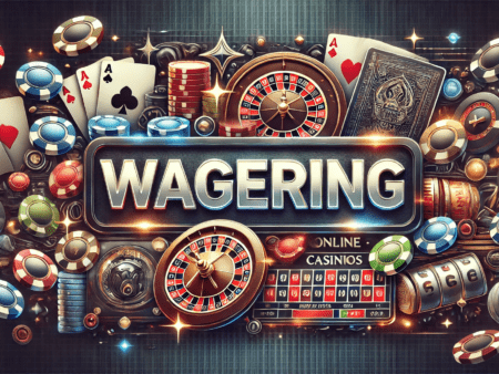 What is wagering in online casinos?