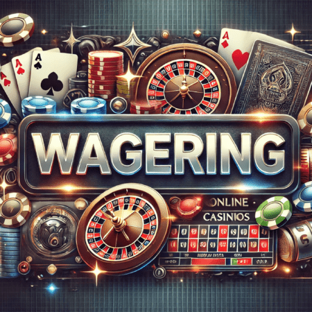 What is wagering in online casinos?