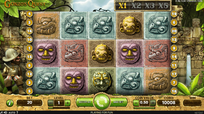 Gonzos Quest slot game for iPhone 