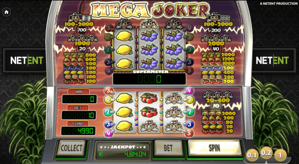 Mega Joker Slot with Highest RTP Percentage