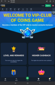 Coins Game Casino for mobile devices