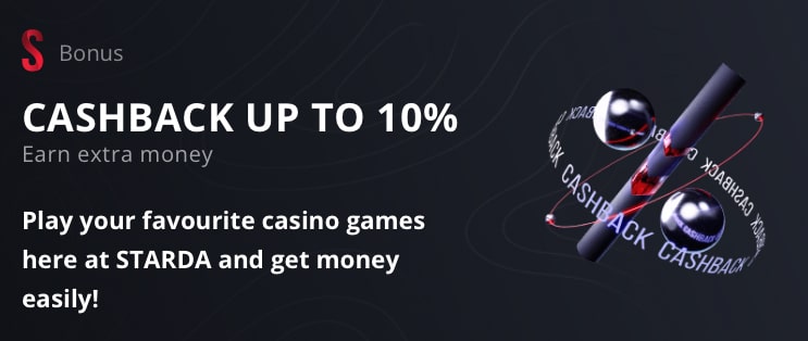 Starda casino cashback