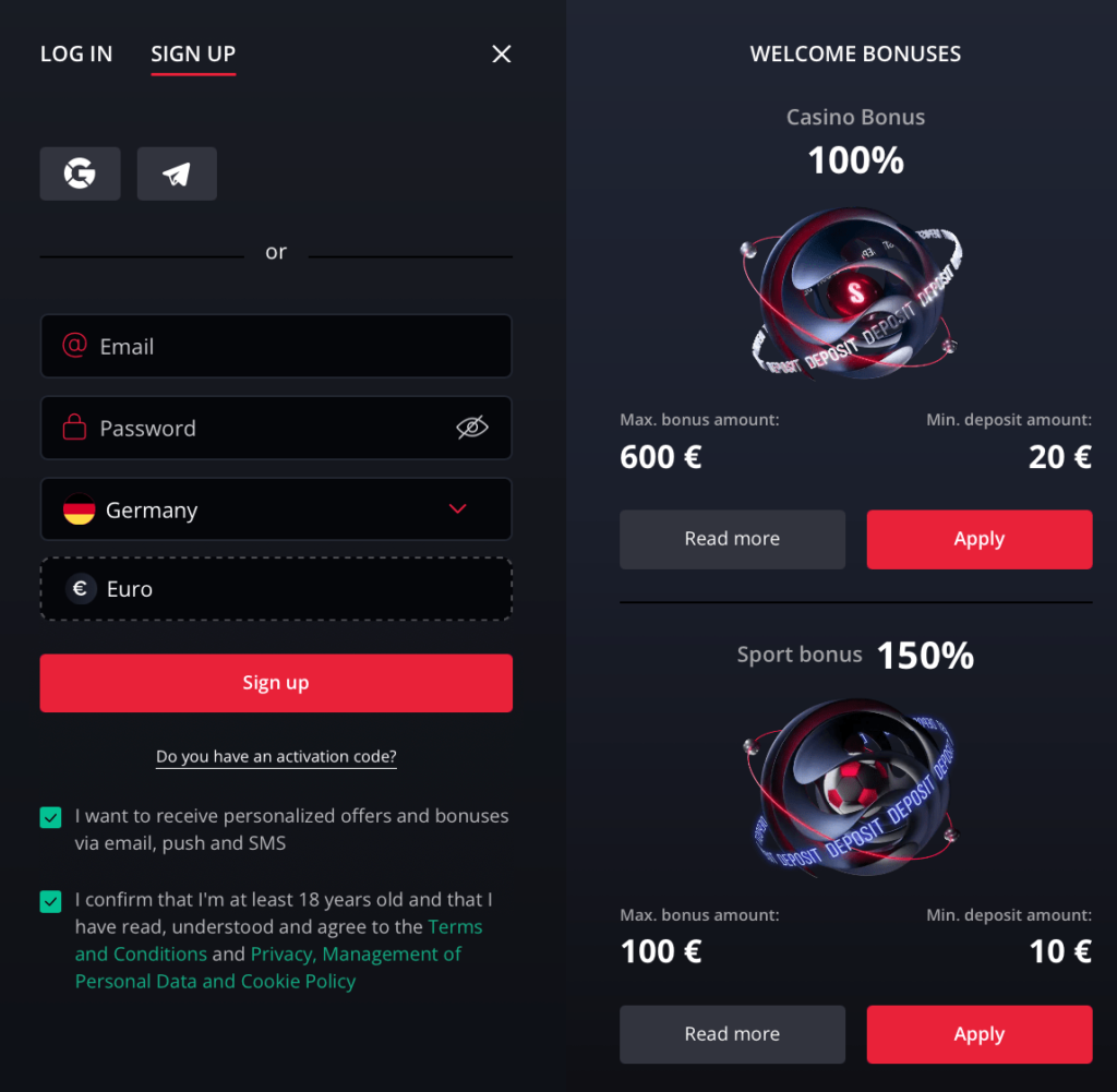 Starda Casino personal information