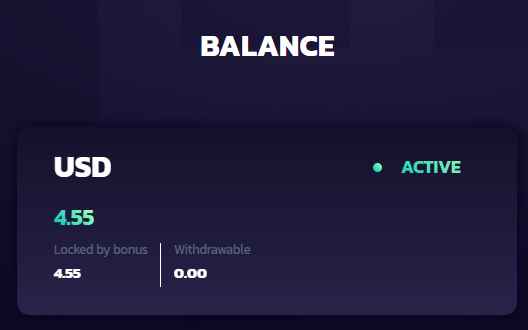 21 Bit Casino account balance