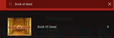 search bar to find eligible slot at Rant Casino