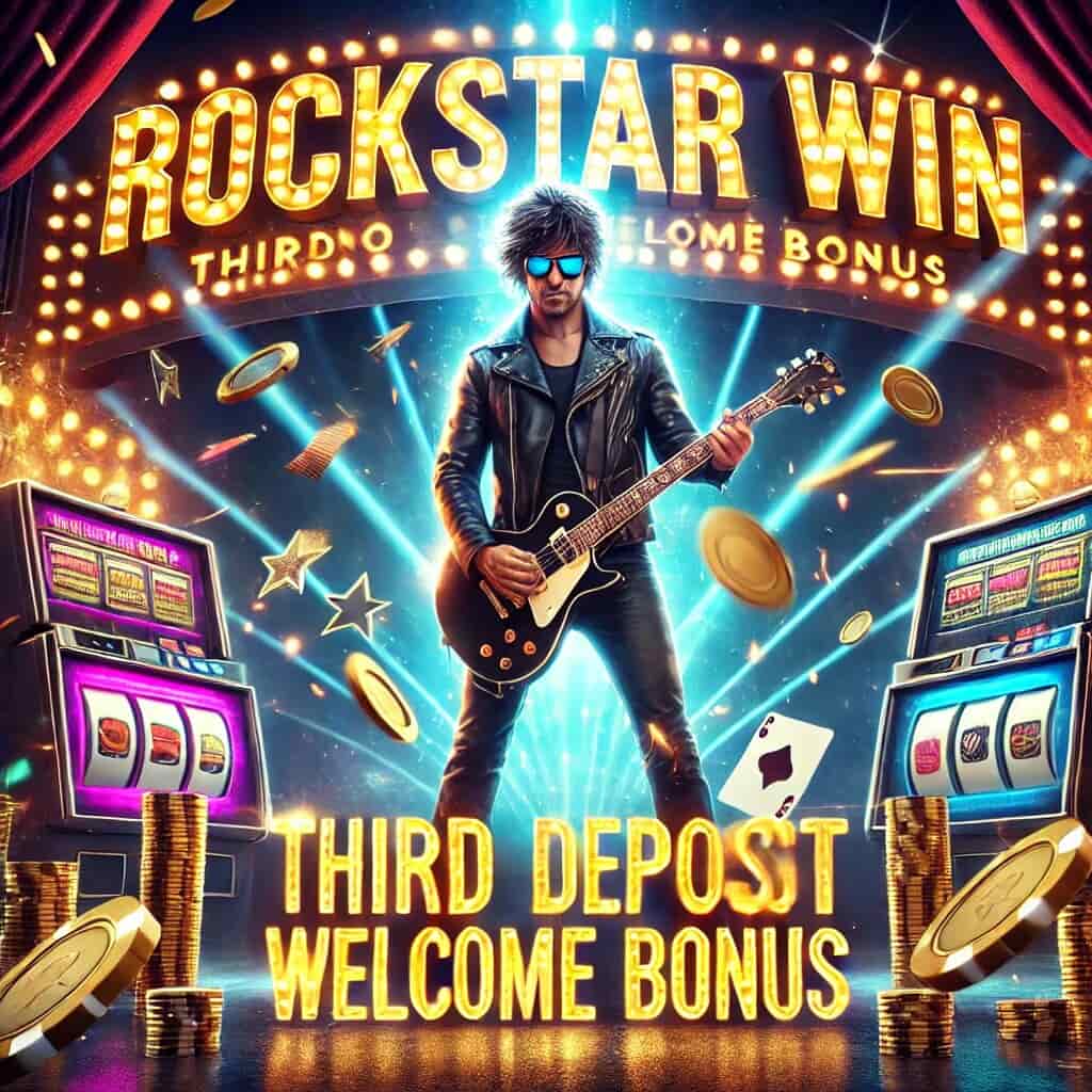 RockStar Win Casino Third Deposit Welcome Bonus