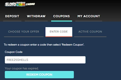 Sloto Cash Casino promo code