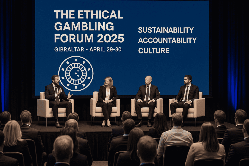 Live panel discussion at the Ethical Gambling Forum 2025 in Gibraltar