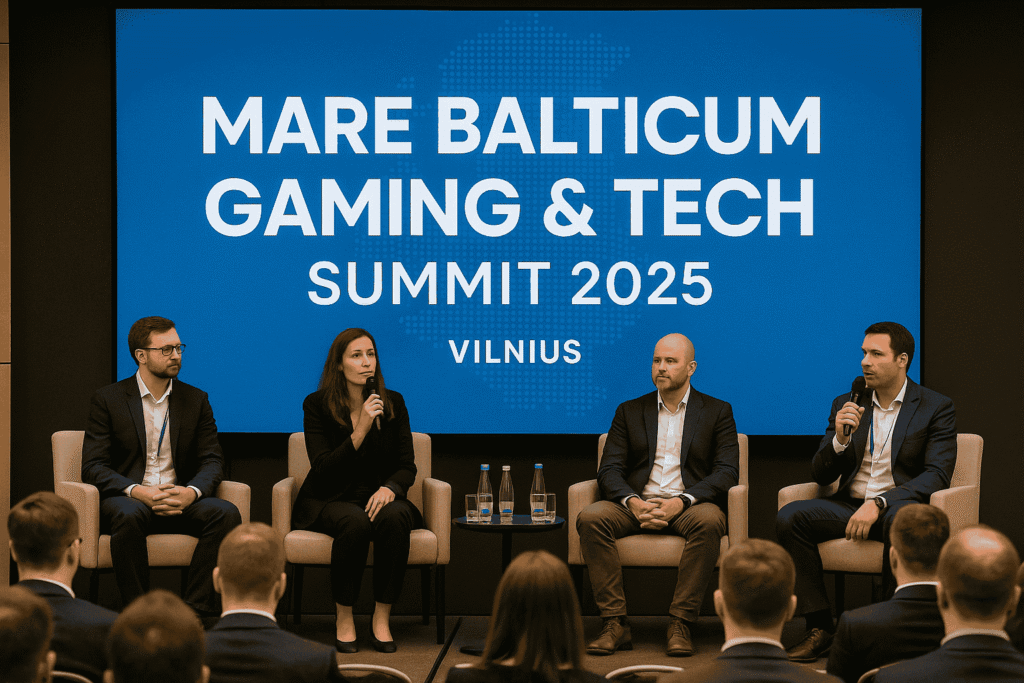 Panel discussion at MARE BALTICUM Gaming & TECH Summit 2025 in Vilnius