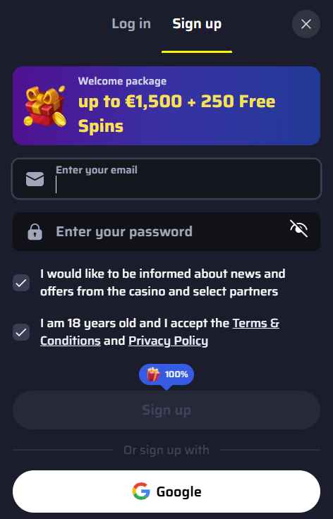 BDMBet Casino sign up