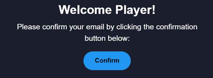 Casino email verification