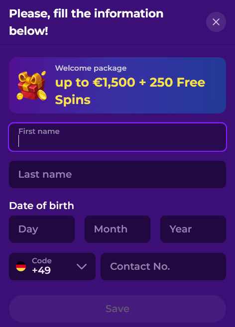 gambloria casino registration