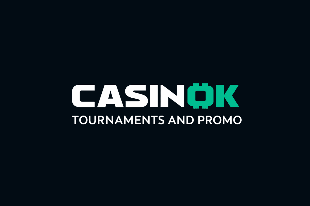 Casinok Casino Tournaments and Promo logo on black background