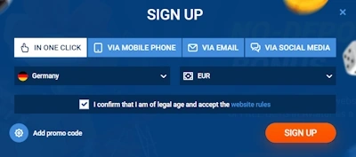 MostBet Casino sign up
