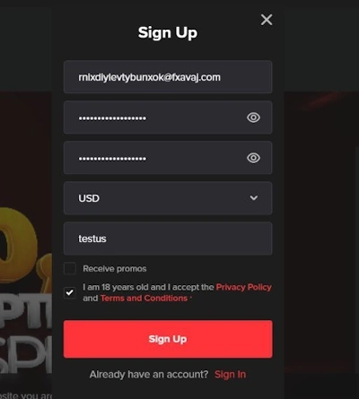 Casino personal information