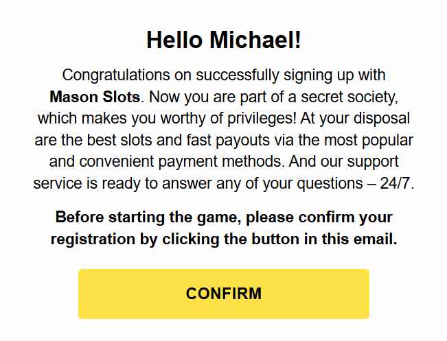 Email verification