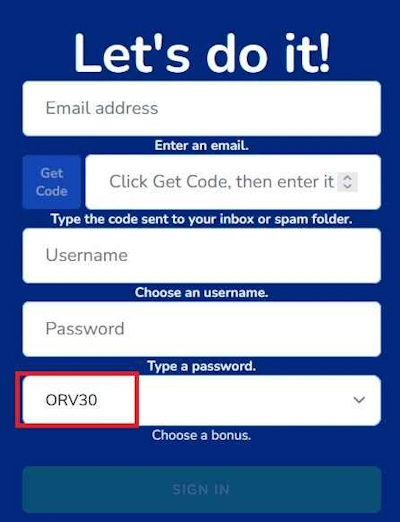 Las Vegas USA Casino sign up