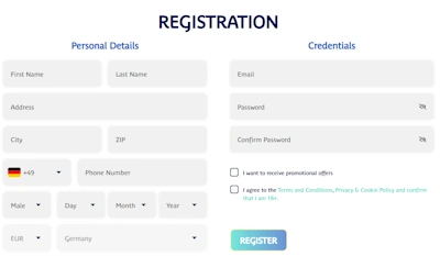 Comment s'inscrire sur Prince Ali Casino