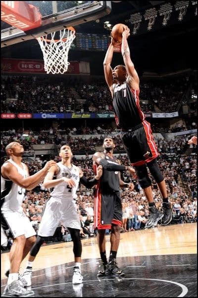 Pro Basketball player taking a jump shot