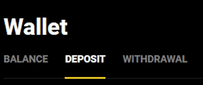casino deposit section