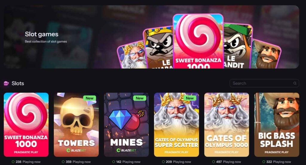 BlazeBet Casino Slots