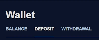 casino deposit section