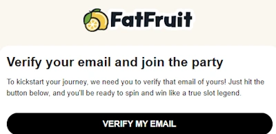 Fat Fruit email verification