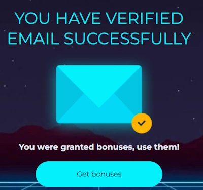 Casino bonus and promo button