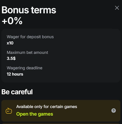 bonuses details