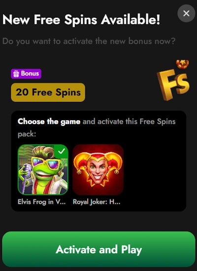 Oscar Spin no deposit bonus