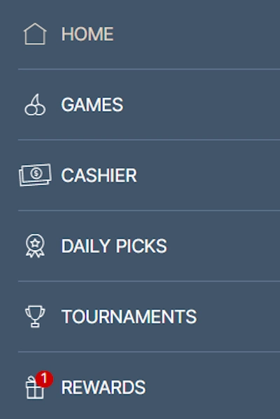 casino rewards and bonus location