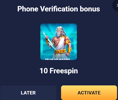 Joo Casino no deposit bonus activation