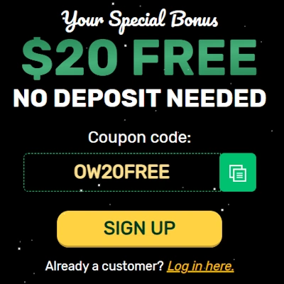 Ozwin Casino free money offer