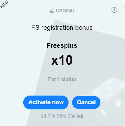 Rooli bonus activation