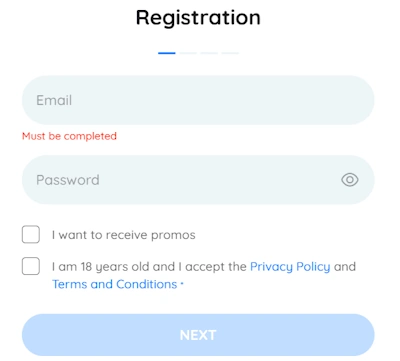 Rooli Casino Registration Form