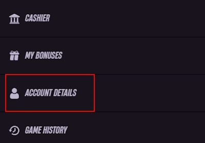 Account Details Tab