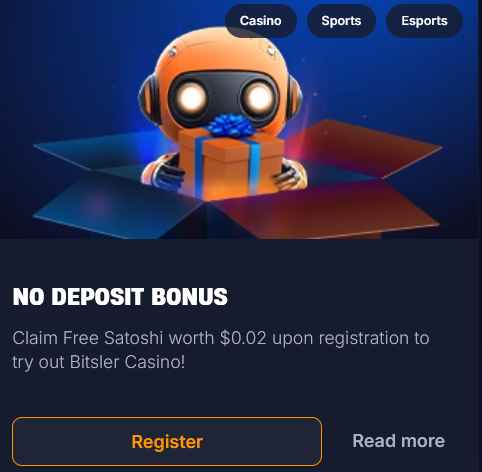 Bitsler Casino No Deposit Bonus