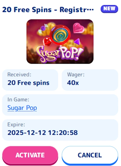 Casino Joy no deposit free spins activation