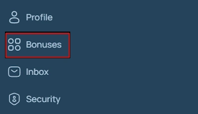 FortuneJack Casino bonuses area and offer location