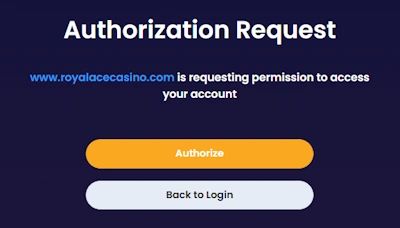 Royal Ace Casino authorization